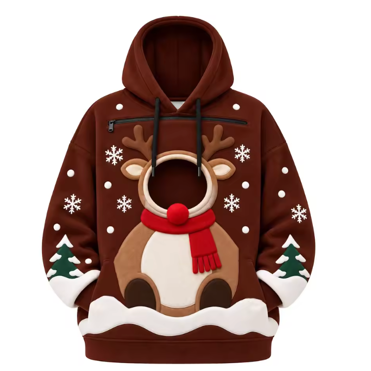 Sudadera navideña con hueco para tu perro