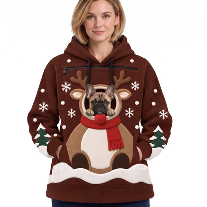Sudadera navideña con hueco para tu perro